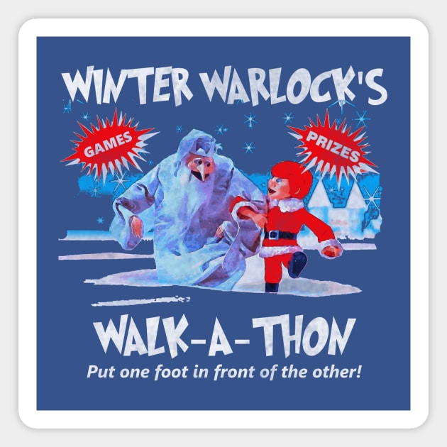 Winter Warlock's Walk-A-Thon Magnet by Bigfinz